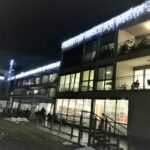 Na Domu Taber so zagorele praznične luči.