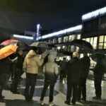 Na Domu Taber so zagorele praznične luči.